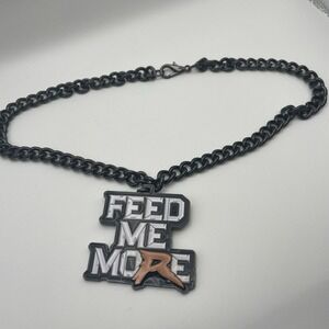 WWE Ryback Feed Me More Pendant Necklace W/Chain‎ 2015   NOS